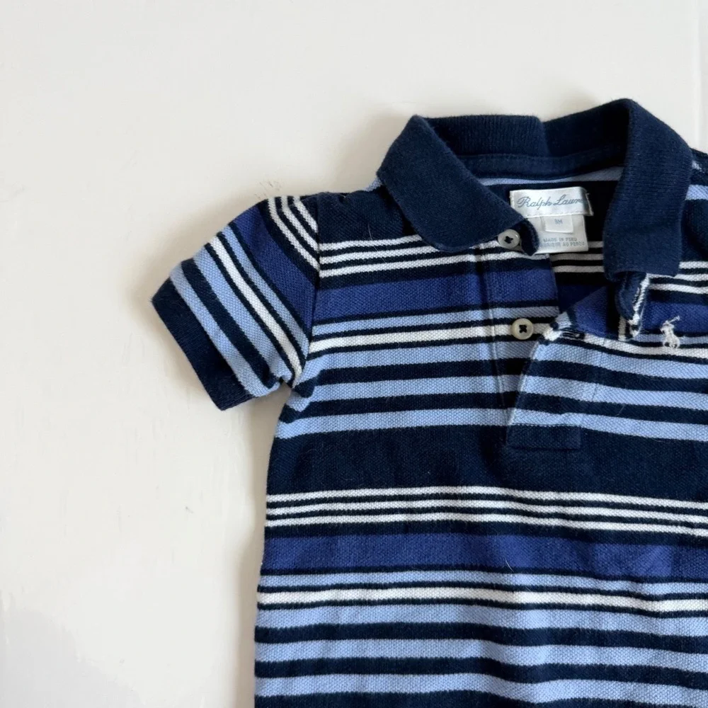 Ralph Lauren Baby Striped Polo Size 9 Months